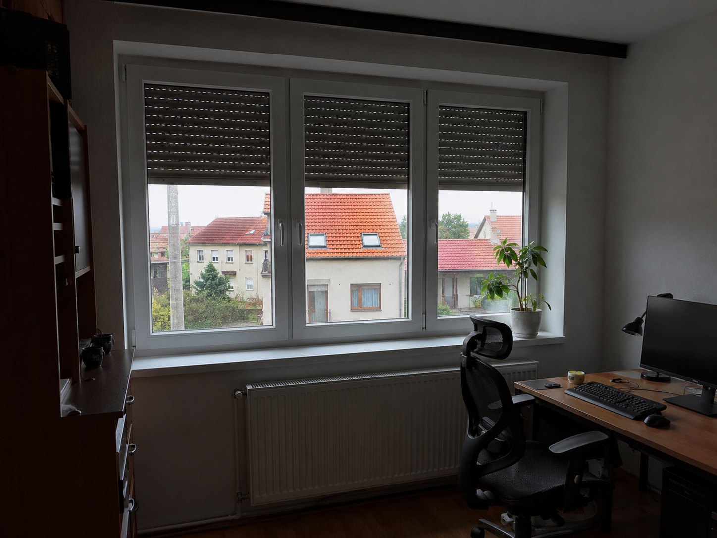 Venkovní rolety po montáži nebo při kontrole