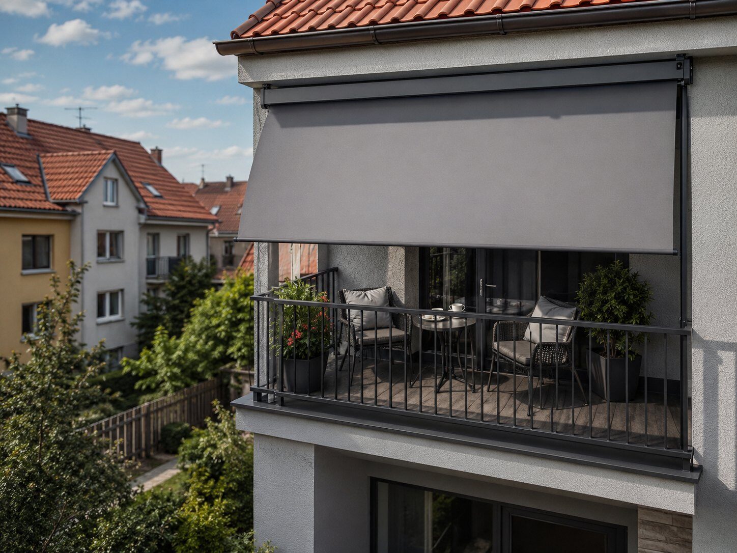 Zastínění balkonů a lodžií po montáži nebo při kontrole